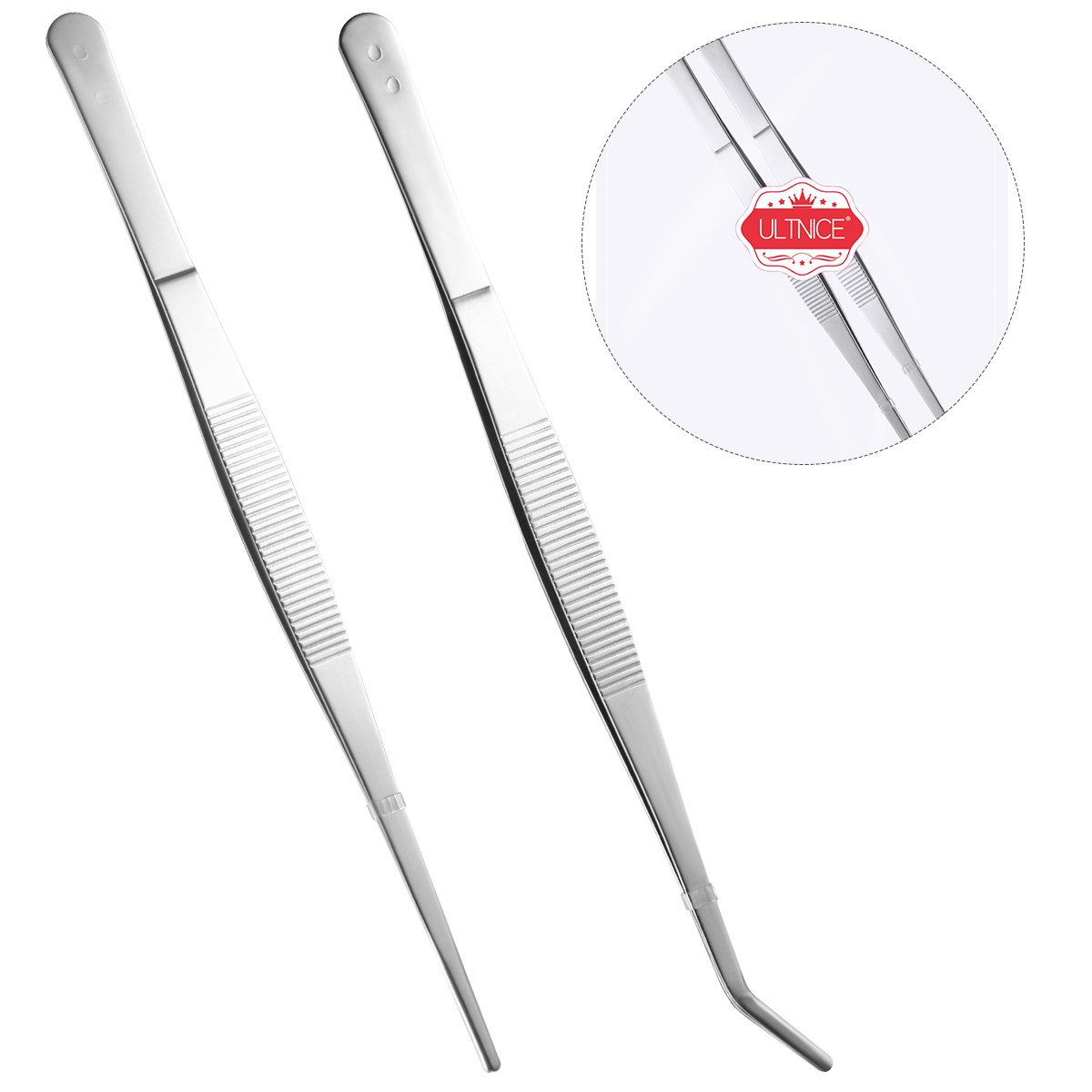 2 шт. пинцетов из нержавеющей  – обзор и цена Feeding Tong Stainless