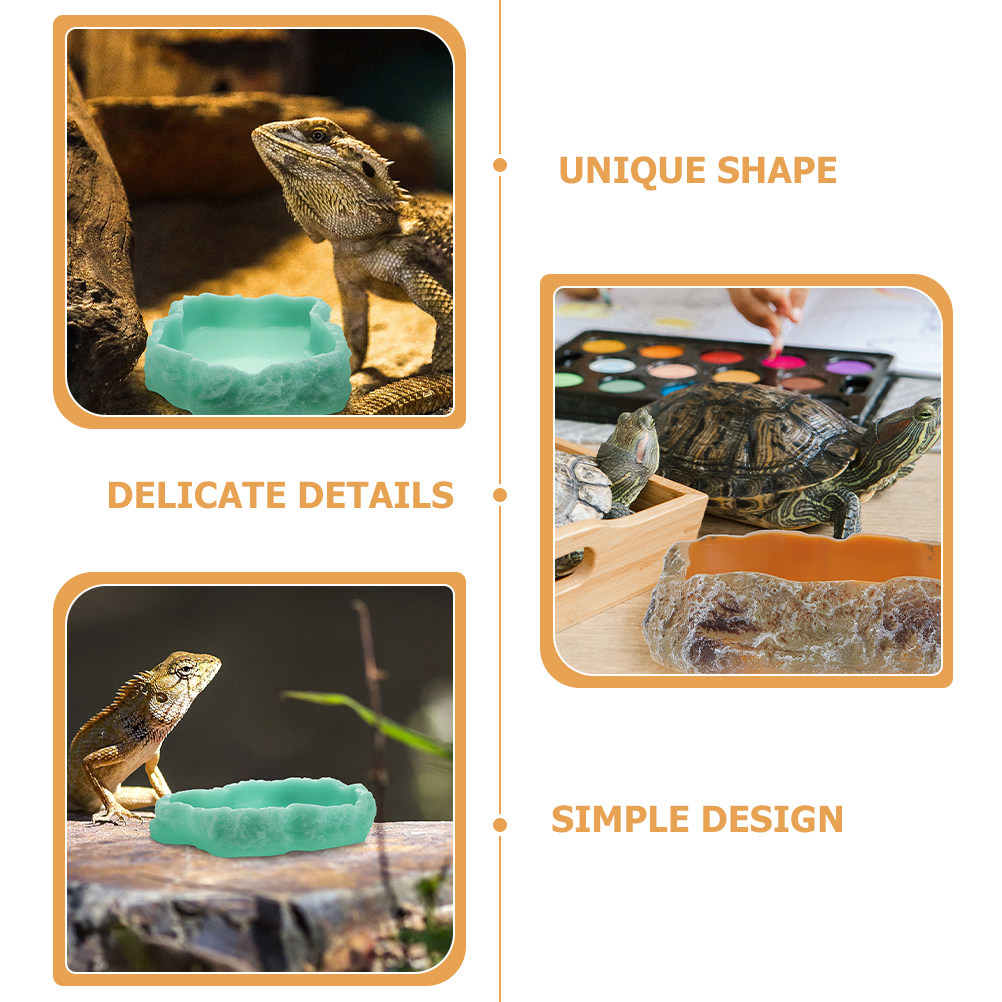2 шт. светящиеся в темноте мис – обзор и цена Water Dish Reptile
