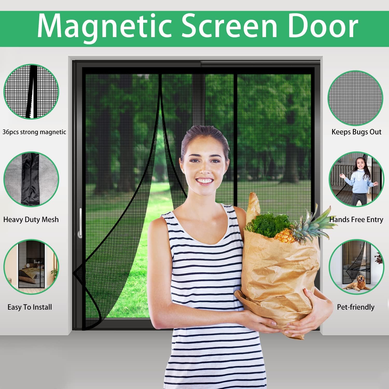 Магнитная дверная сетка из сте – обзор и цена Screen Top Mesh